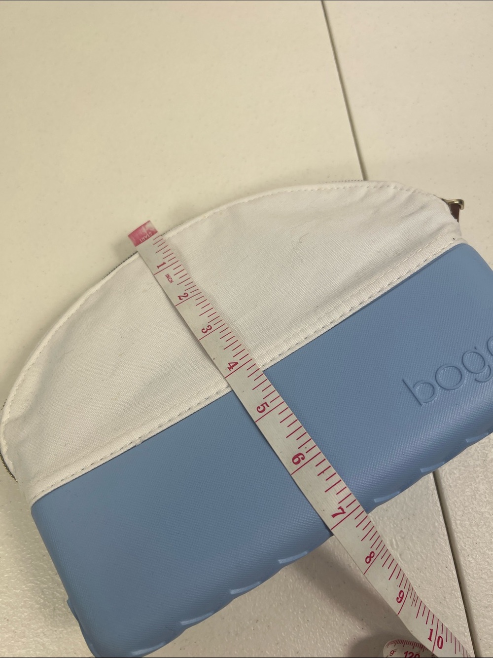 BOGG Makeup Bag Light Blue & White NWT - Picture 8 of 9
